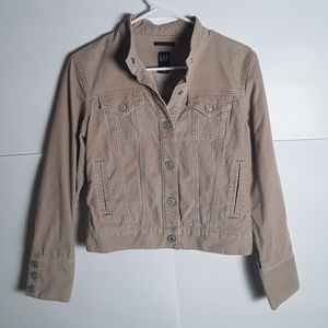 Gap Tan Women's Corduroy Jacket Size XS
